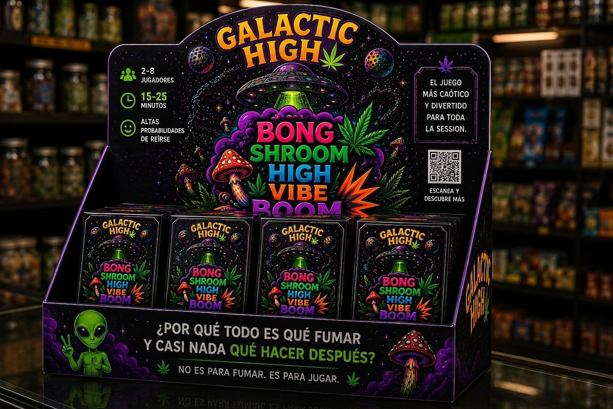 Exhibidor de Bong Shroom High Vibe Boom